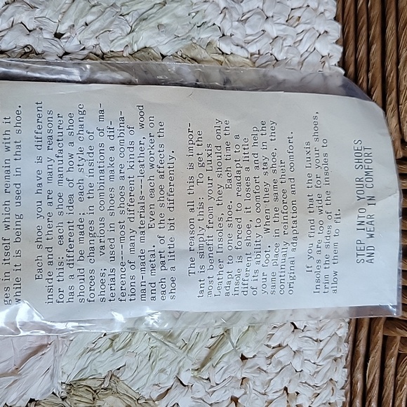 Luxis leather insoles, size 7-7.5 - Picture 6 of 6